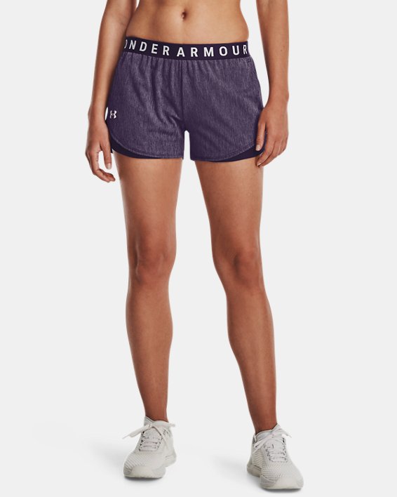 Women's UA Play Up Shorts 3.0 Twist, Purple, pdpMainDesktop image number 0